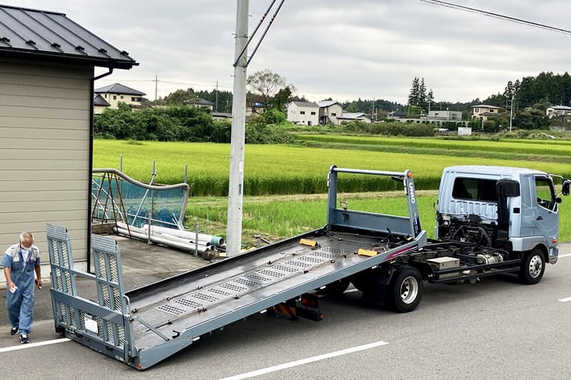 背面から見たキャリアカー